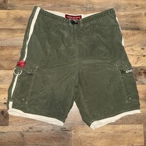 Vintage Y2K Abercrombie & Fitch Swim Trunks Cargo Board Shorts 2000s Size 36